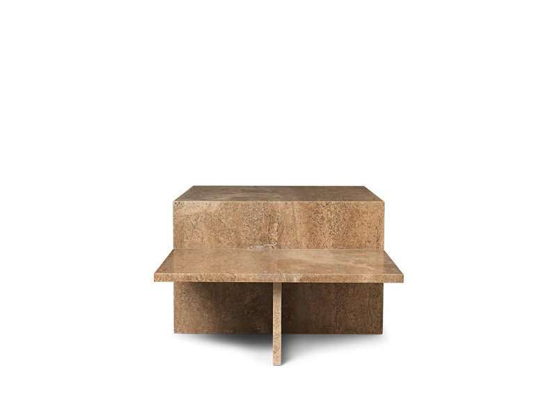 Distinct Coffee Table - Dark Brown Travertine