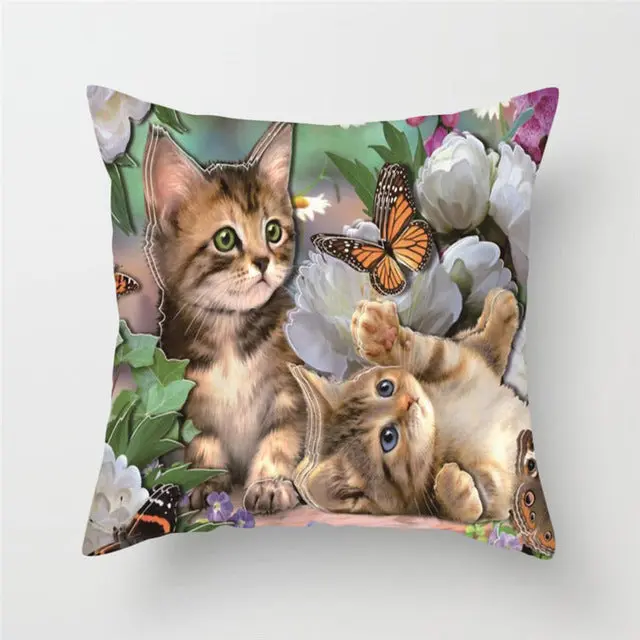 Housse de Coussin Décorative FELINO