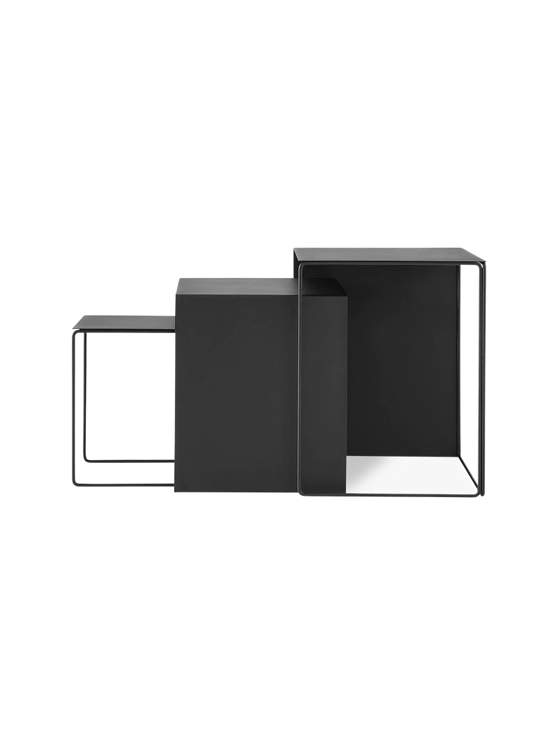 Cluster Tables - Set of 3 - Black