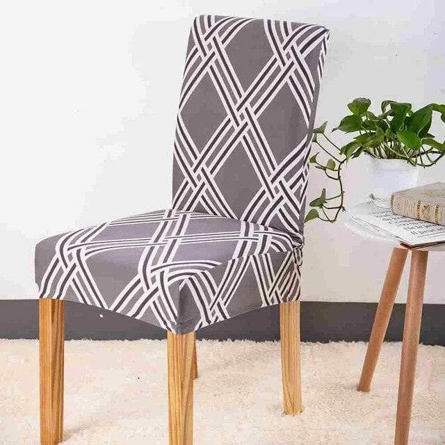 Housse de Chaise Entrelas Gris