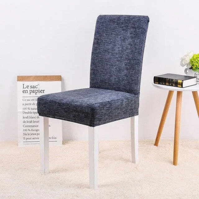 Housse de Chaise Bleu Vintage