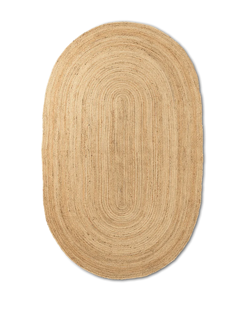 Eternal Oval Jute Rug - Natural