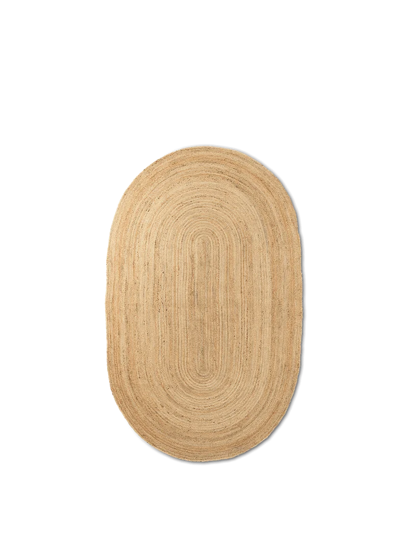 Eternal Oval Jute Rug - Natural