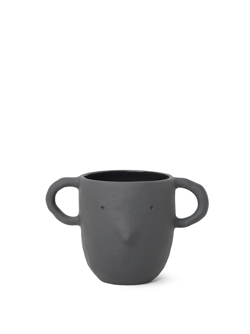 Mus Plant Pot - Large - Dark Grey