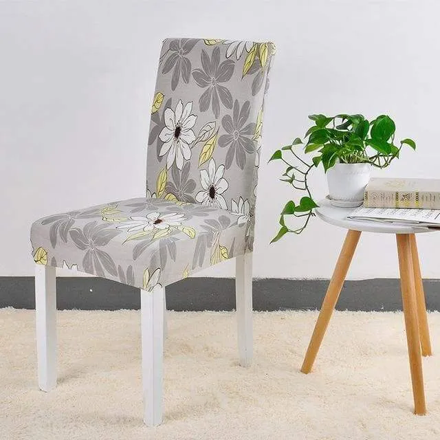 Housse de Chaise Motif Fleurs