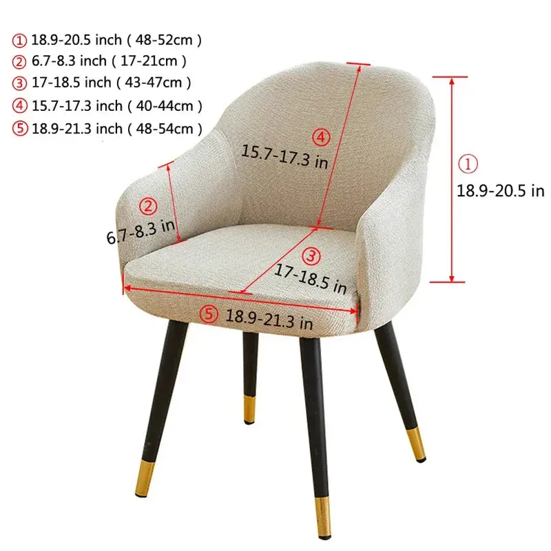 Housse fauteuil scandinave REBEKA