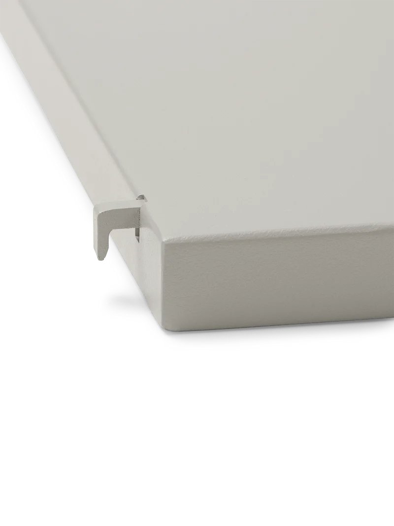 Punctual - Solid Metal Shelf - Light Grey