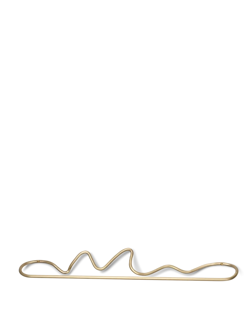 Curvature Towel Hanger - Brass