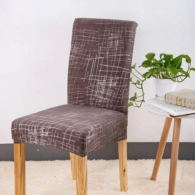 Housse de Chaise Moderne Rayé