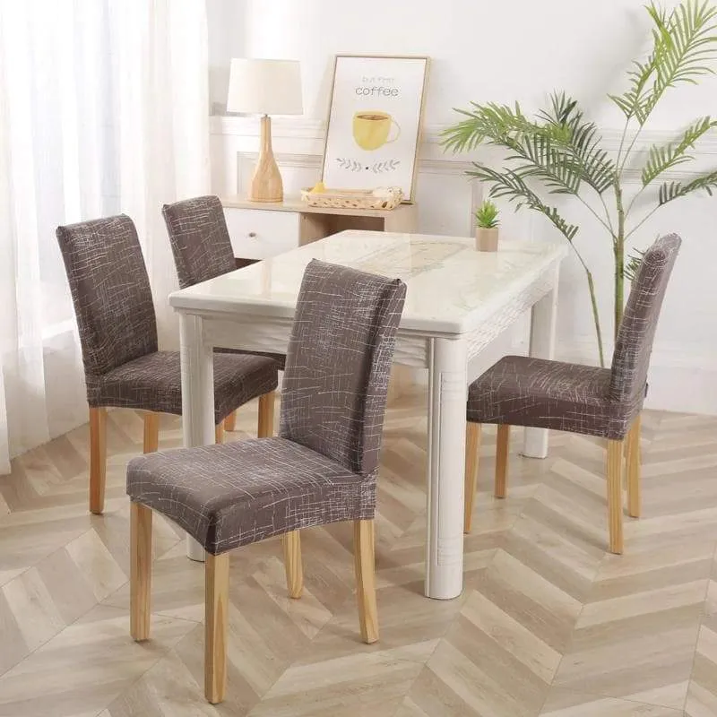 Housse de Chaise Moderne Rayé