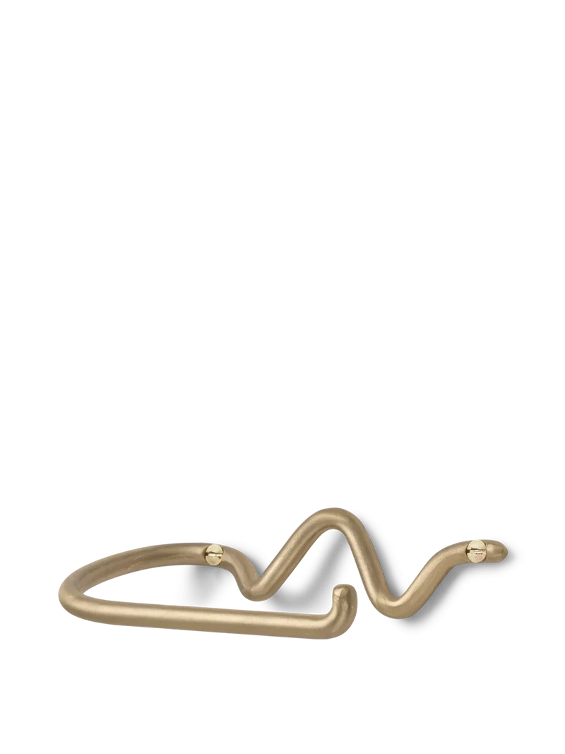 Curvature Toilet Paper Holder - Brass
