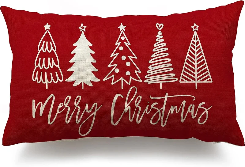 Housse de Coussin Lin Noël VERTI