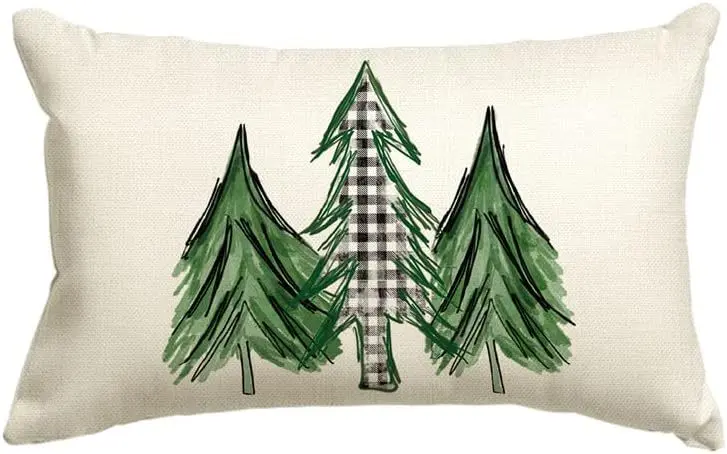 Housse de Coussin Lin Noël VERTI