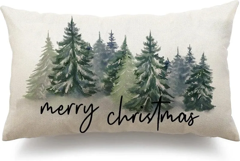 Housse de Coussin Lin Noël VERTI