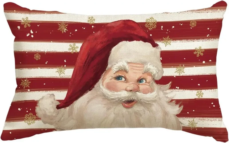 Housse de Coussin Lin Noël VERTI