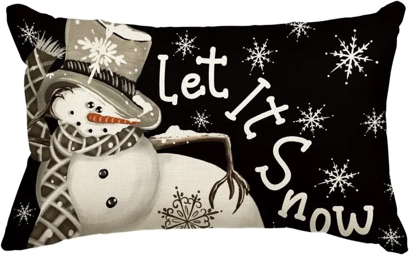Housse de Coussin Lin Noël VERTI