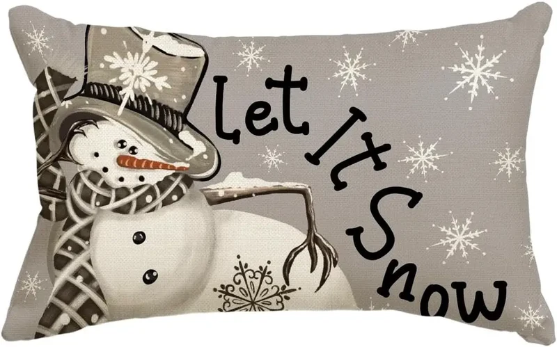 Housse de Coussin Lin Noël VERTI