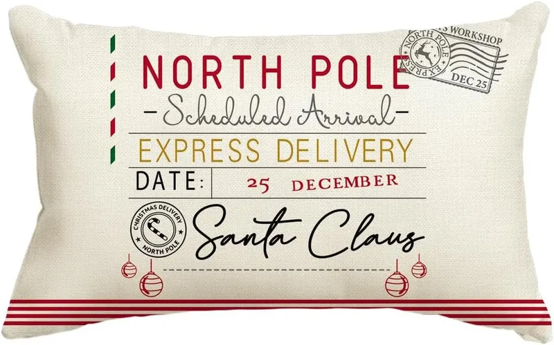 Housse de Coussin Lin Noël VERTI