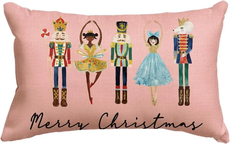 Housse de Coussin Lin Noël VERTI