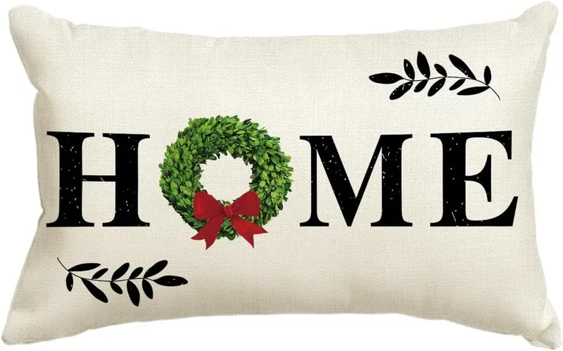 Housse de Coussin Lin Noël VERTI