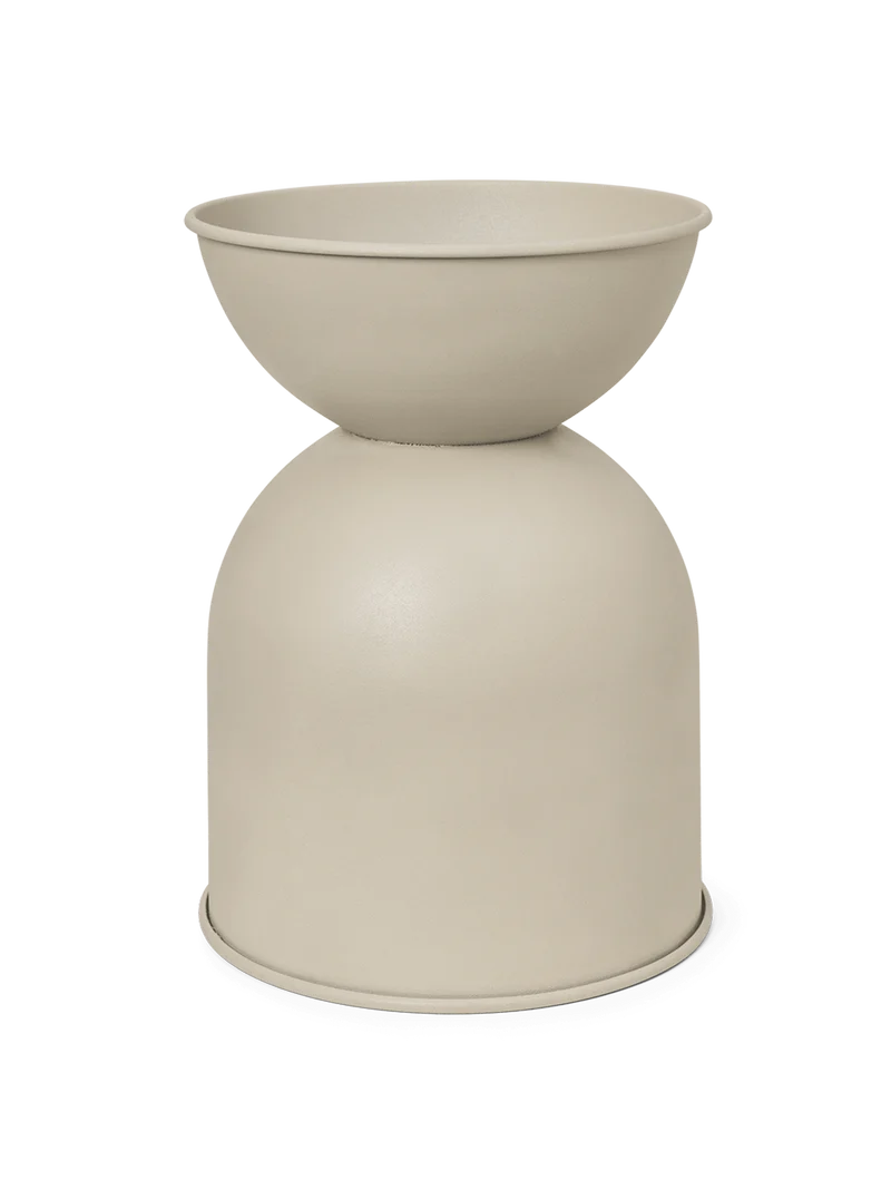 Hourglass Pot - Large - Cashmere