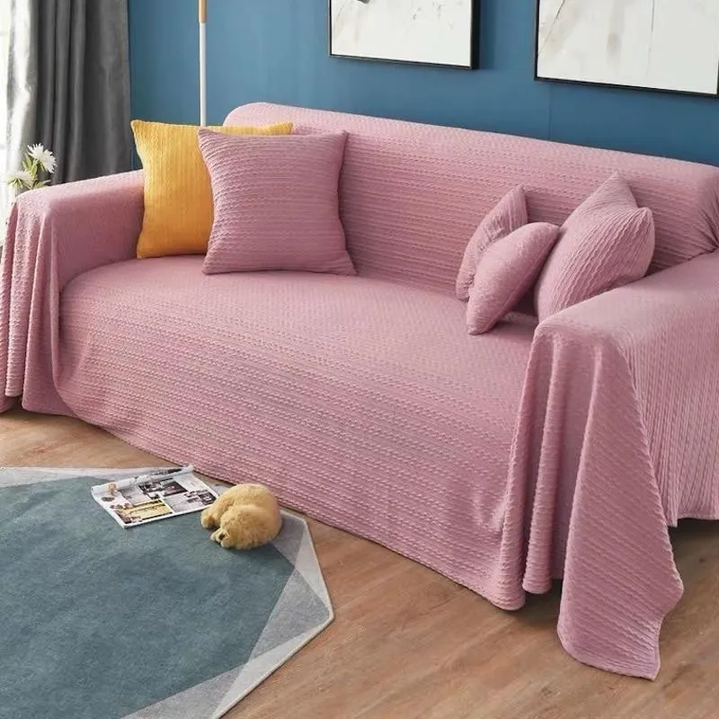 Jeté de Canapé Rose