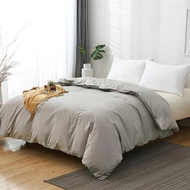 Housse de Couette 240x260 Gris