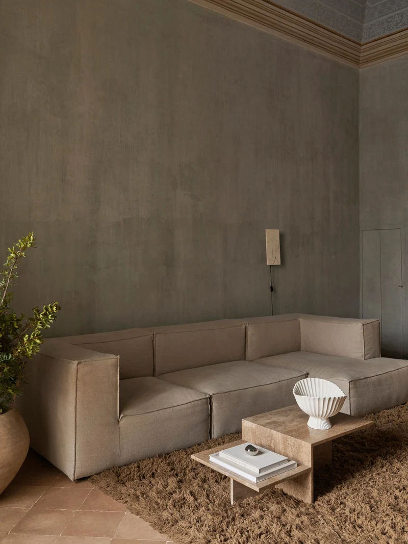 Catena Sofa Armrest Left L400 - Rich Linen - Natural