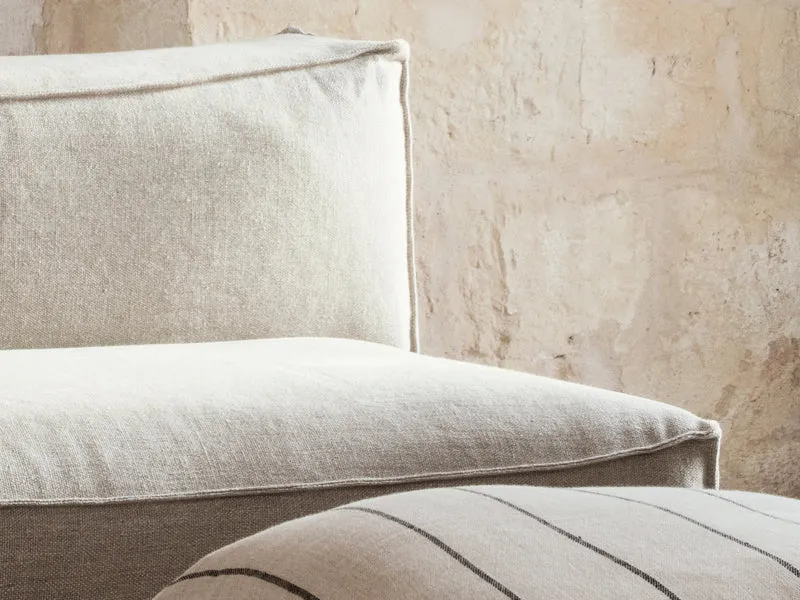 Catena Sofa Armrest Left L400 - Rich Linen - Natural