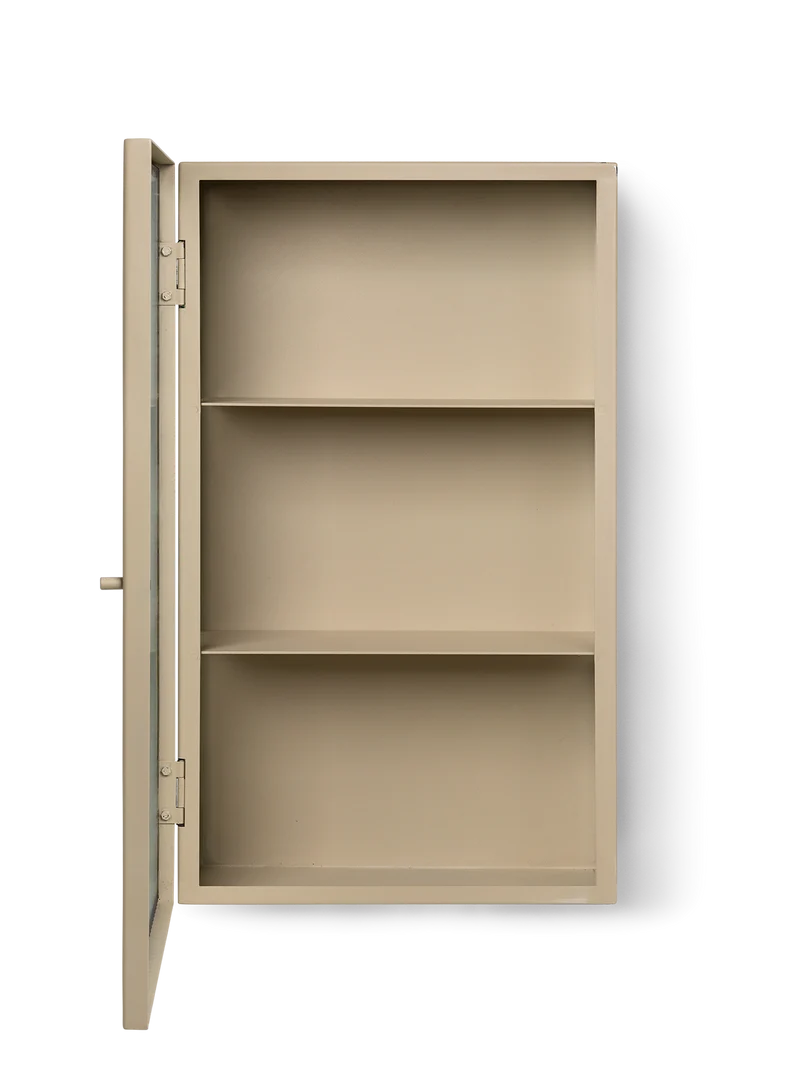 Haze Wall Cabinet - Reeded Glass - Cashmere