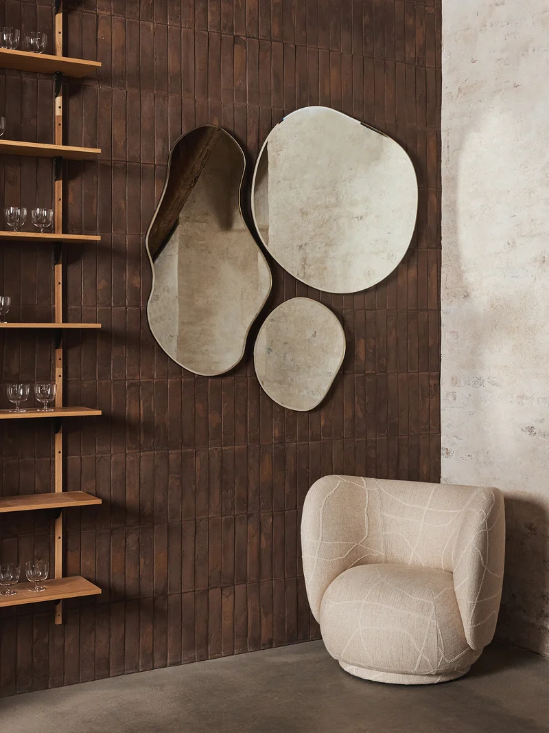 Pond Mirror - XL - Brass