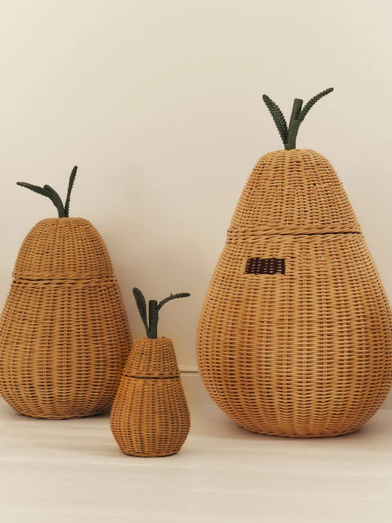 Pear Braided Storage - Natural