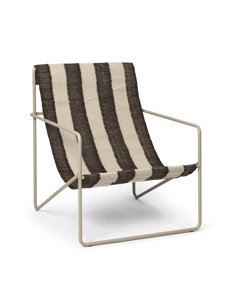 Desert Lounge Chair - Cashmere - Off-White/Chocolate