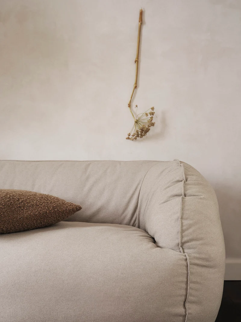 Nesten 2-seater Sofa - Re-Cotton - Natural