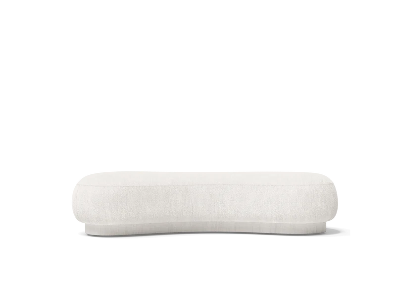 Rico Lounger Ottoman - Bouclé - Off-white