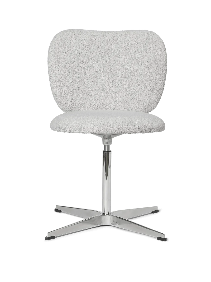 Rico Chair - Swivel - Soft Bouclé - Off-White/Sand