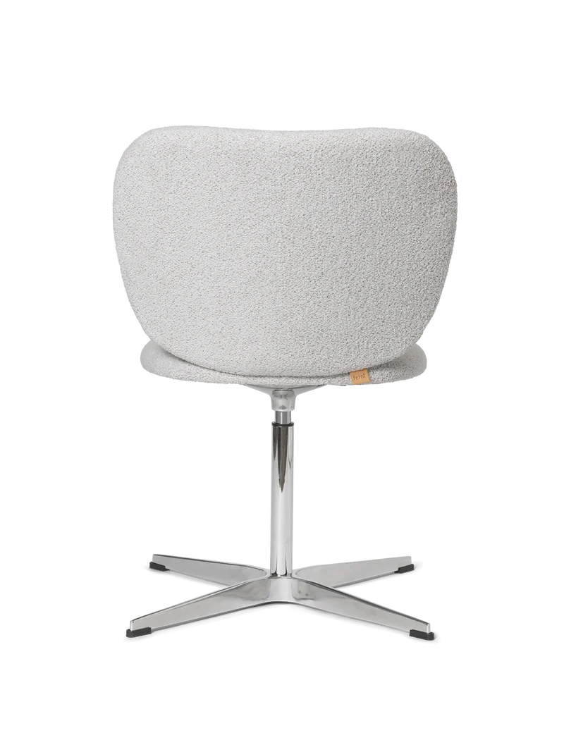 Rico Chair - Swivel - Soft Bouclé - Off-White/Sand
