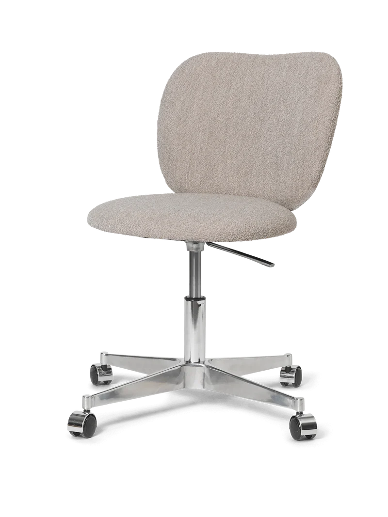 Rico Chair - Castors - Soft Bouclé - Natural