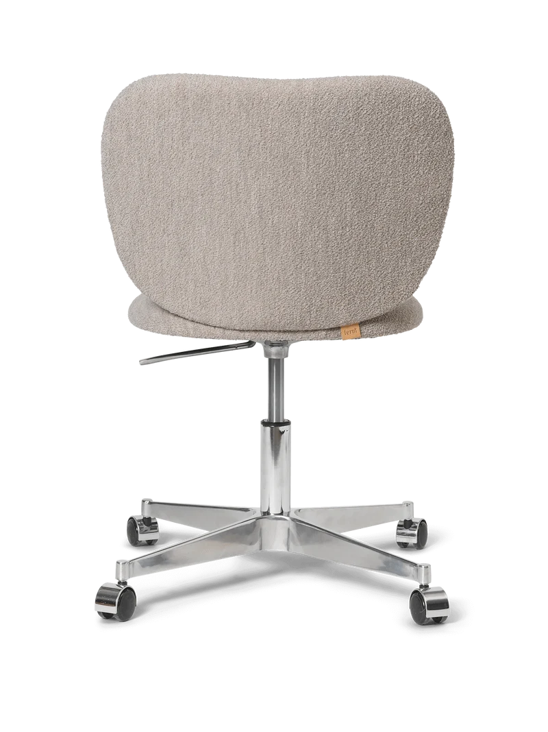 Rico Chair - Castors - Soft Bouclé - Natural