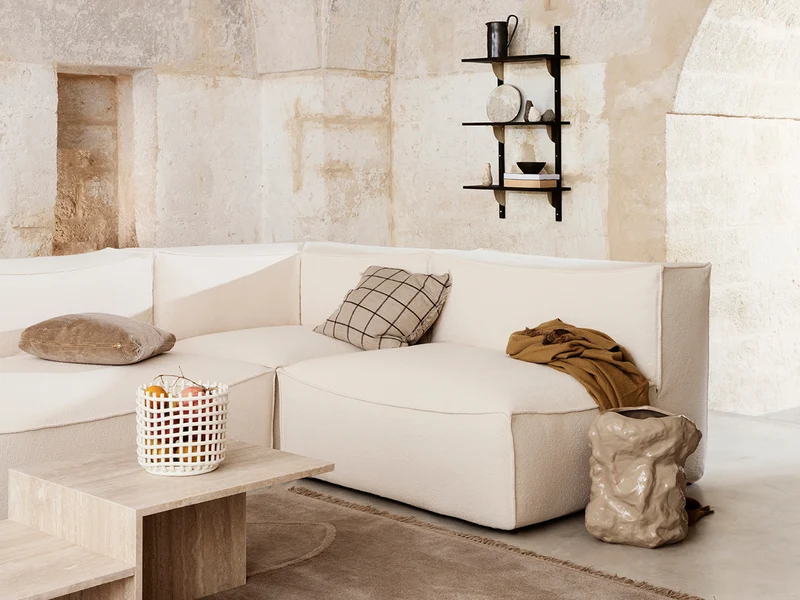 Catena Sofa Connect Corner L200 - Rich Linen - Natural
