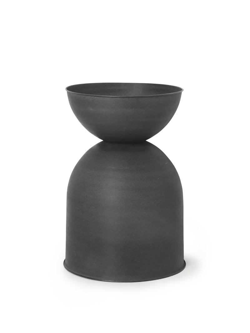 Hourglass Pot - Medium - Black