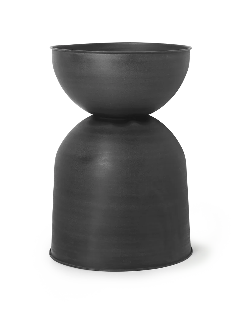 Hourglass Pot - Large - Black