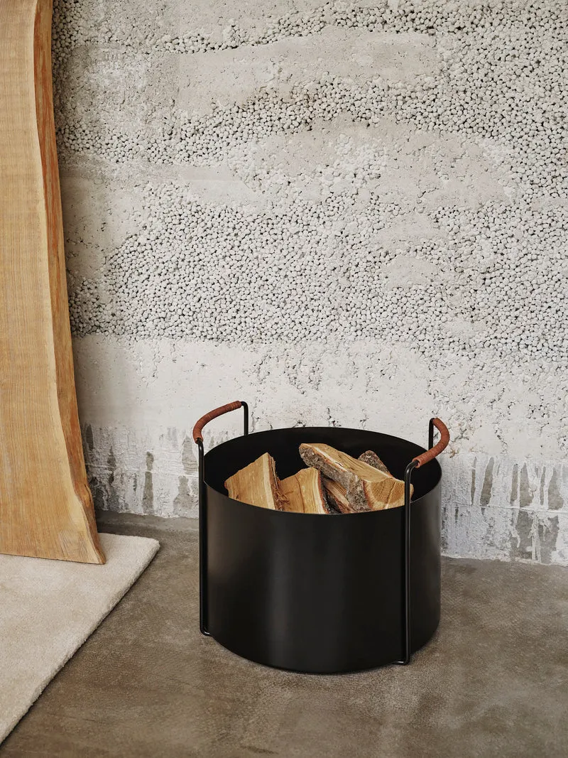 Port Firewood Bucket - Black