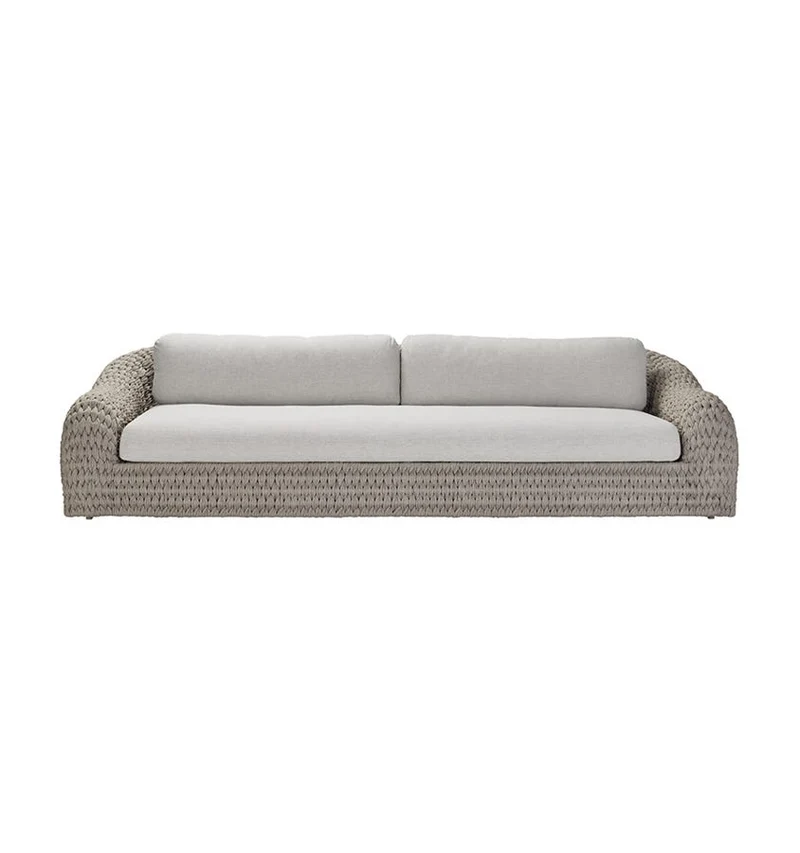 Kobo - Outdoor Rope 3-Seater Sofa by Manutti