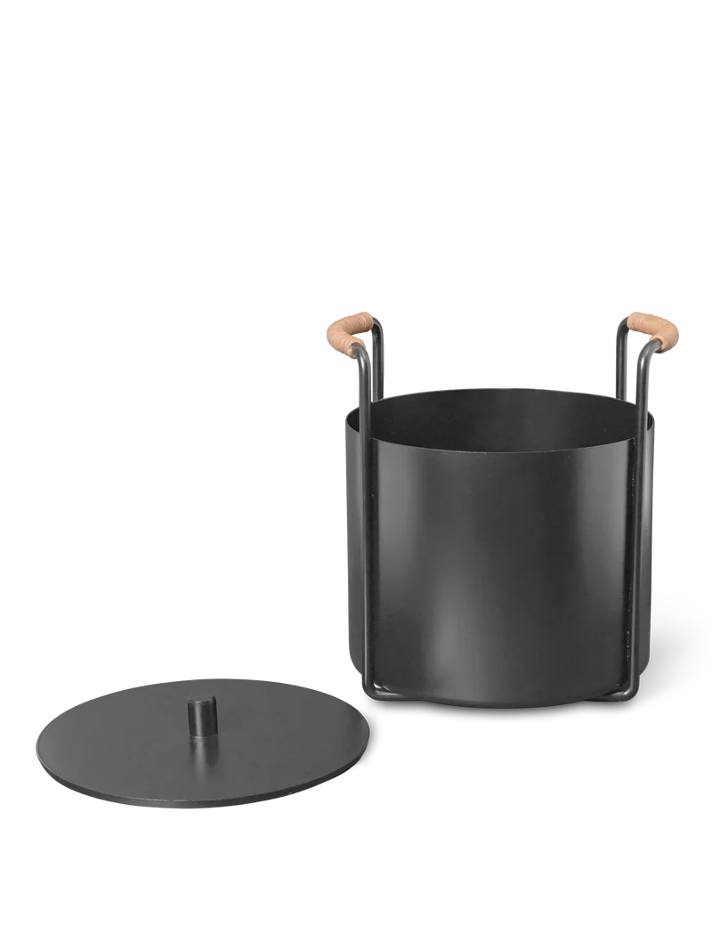 Port Kindling and Ash Bucket - Black