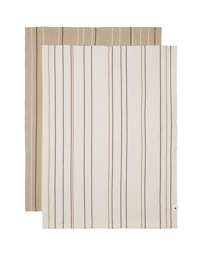 Ito Tea Towel - Set of 2 - Parchment/Cashmere