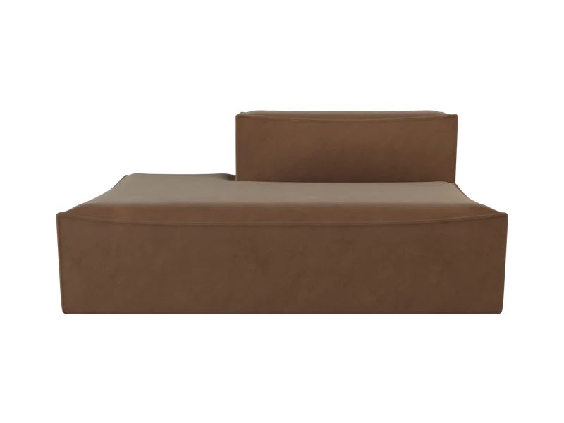 Catena Sofa Open End Left L300 - Rich Velvet - Soft Brown