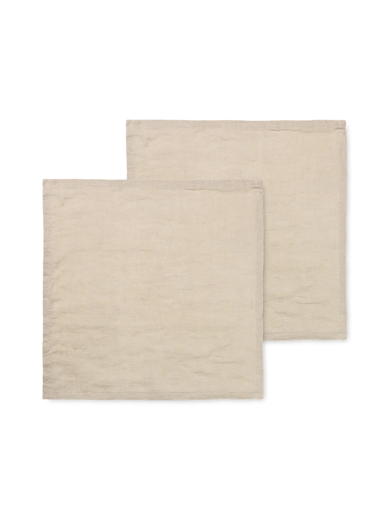 Linen Napkins - Set of 2 - Natural