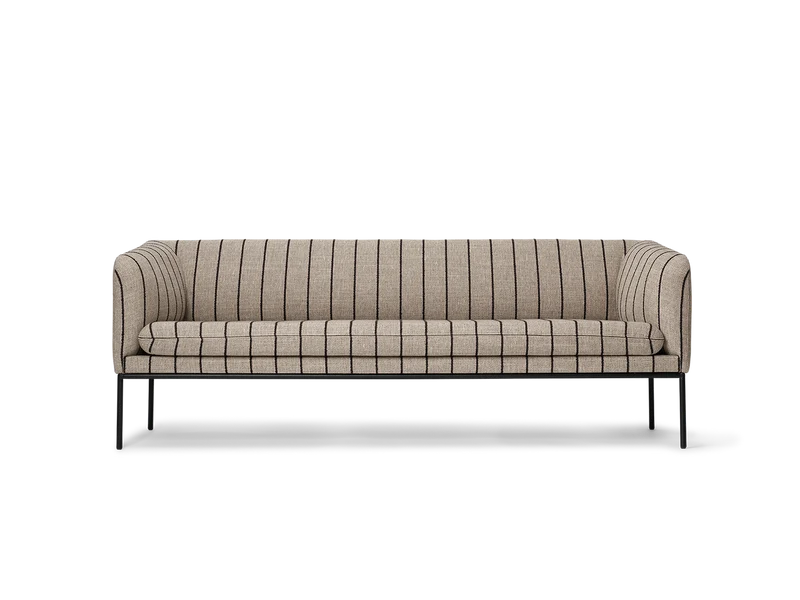 Turn Sofa 3-seater - Pasadena - Sand/Black