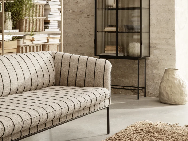 Turn Sofa 3-seater - Pasadena - Sand/Black